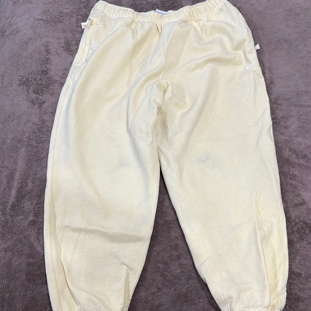 Nike Cream/light yellow Jogger Pants